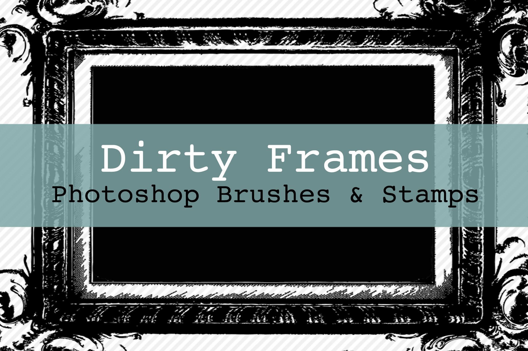 Dirty Frames PS Brushes & Maskscover image.