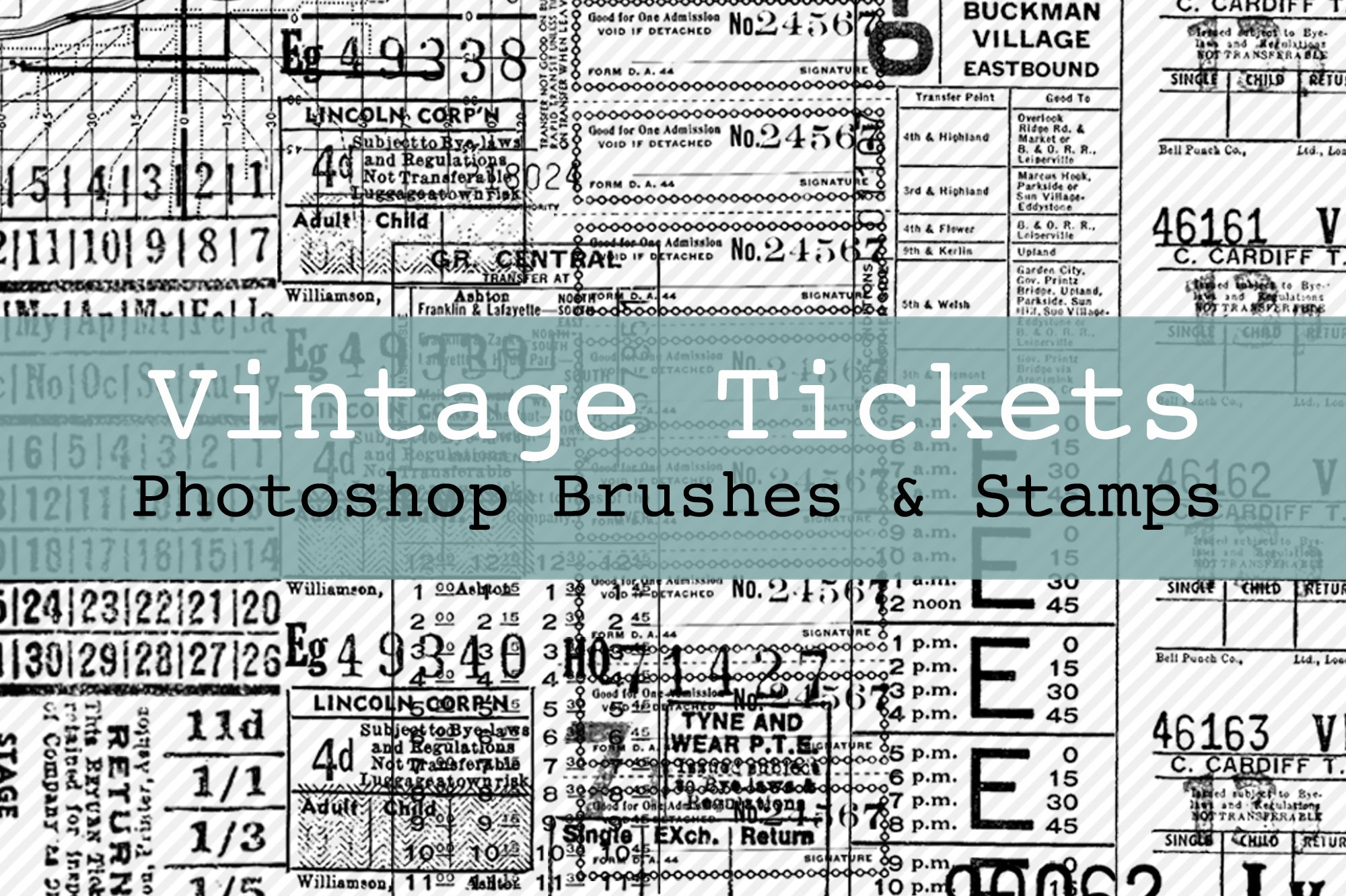 Vintage Tickets Brushes & Stampscover image.