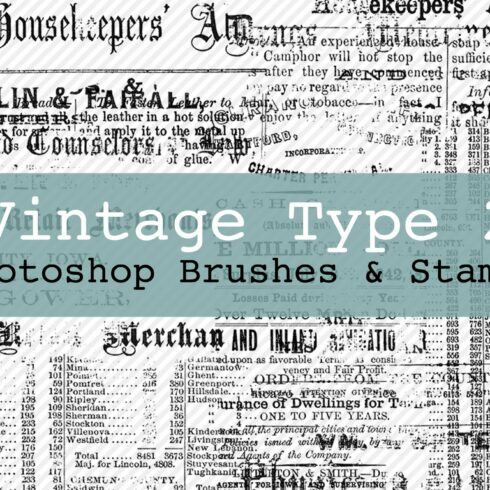 Vintage Type 2 Brushes & Stampscover image.