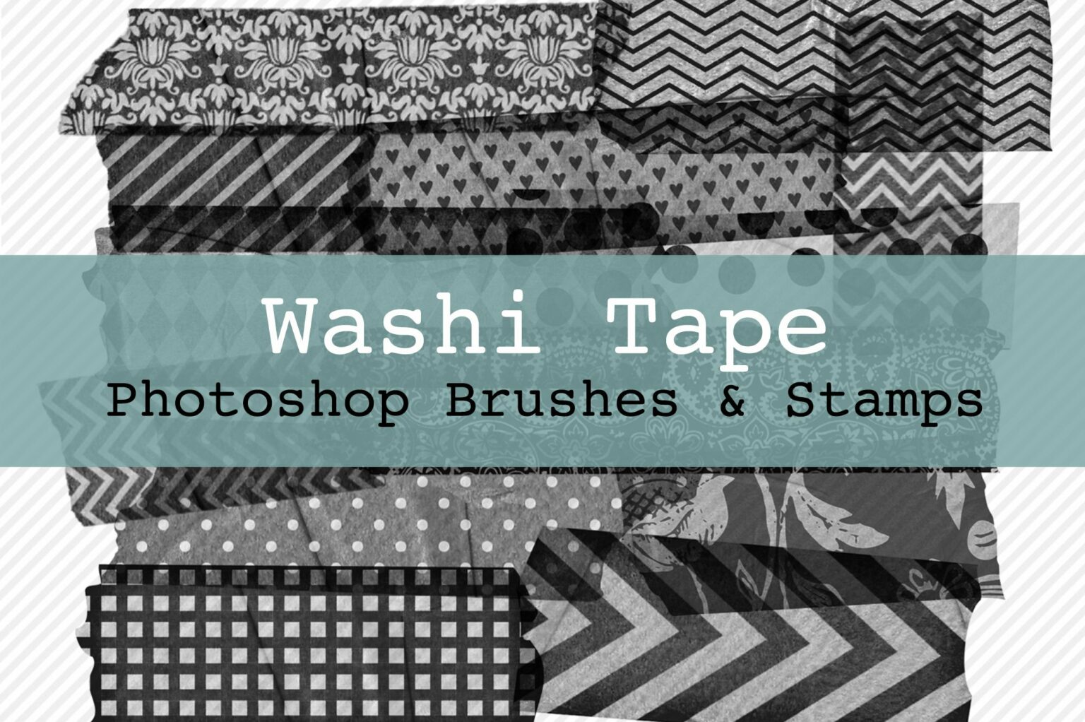 Washi Tape Brushes MasterBundles
