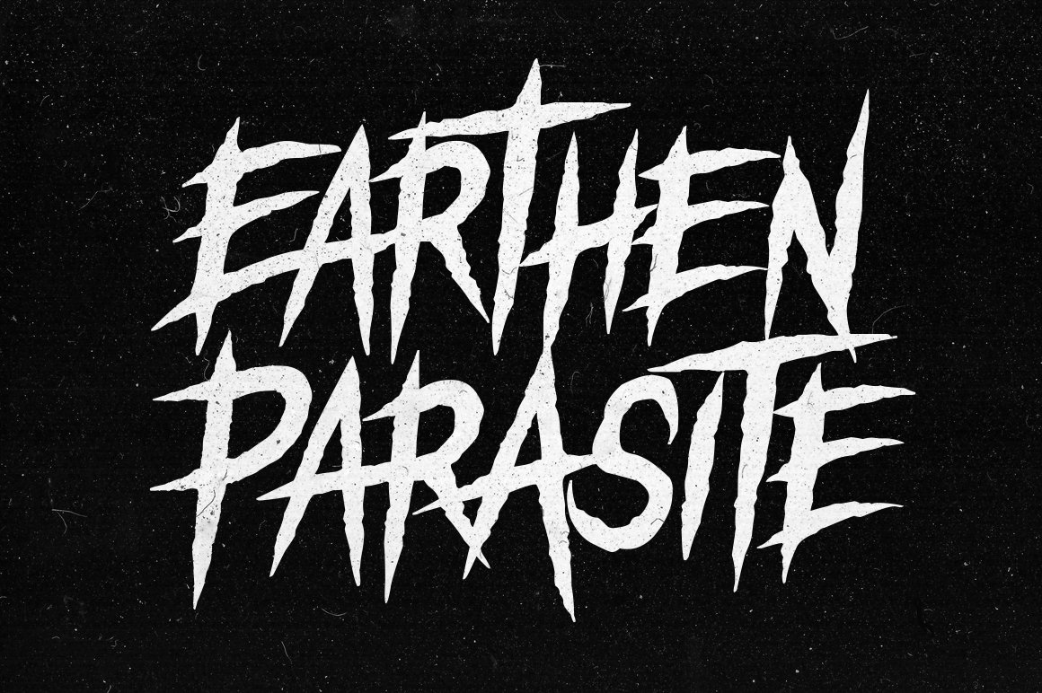 Earthen Parasite - Horror Font cover image.