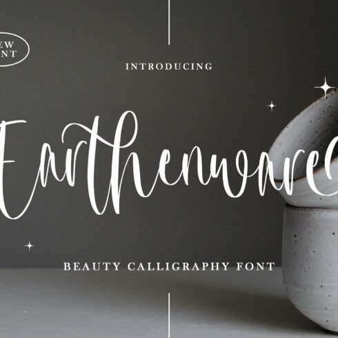 Earthenware -Beauty Calligraphy Font cover image.