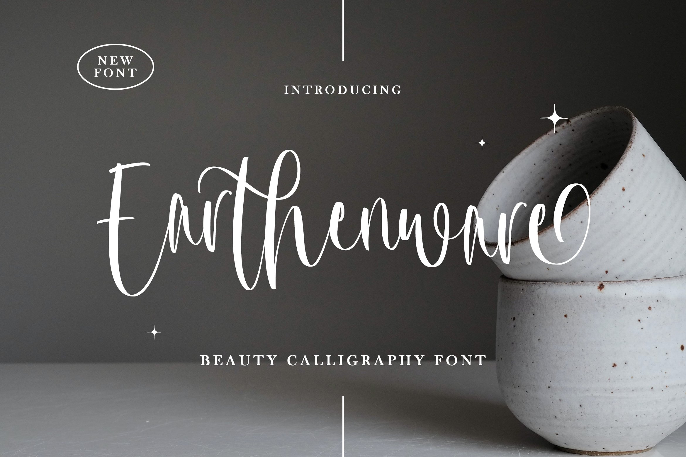 Earthenware -Beauty Calligraphy Font cover image.