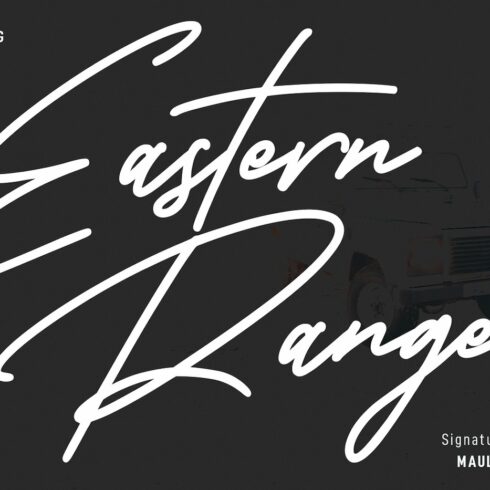 Eastern Ranger Signature Script Font cover image.