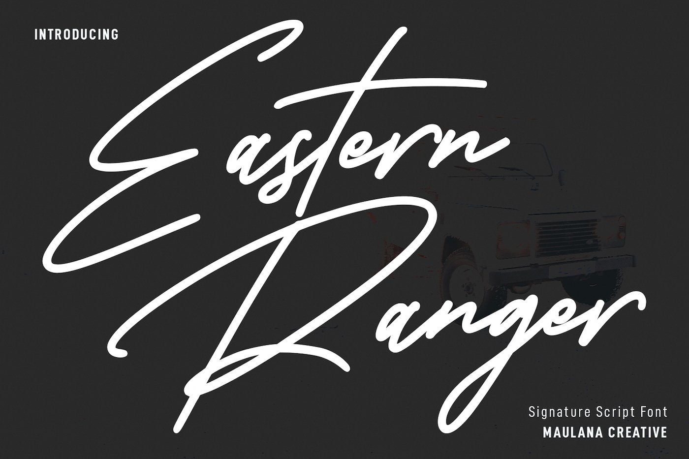 Eastern Ranger Signature Script Font cover image.