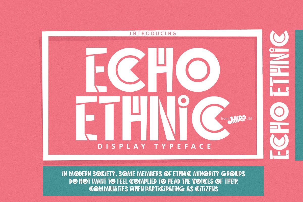 Echo Ethnic - Display Font cover image.