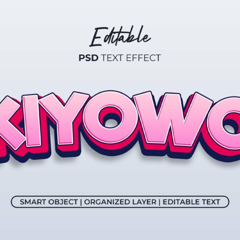 Editable Kiyowo Text Effectcover image.