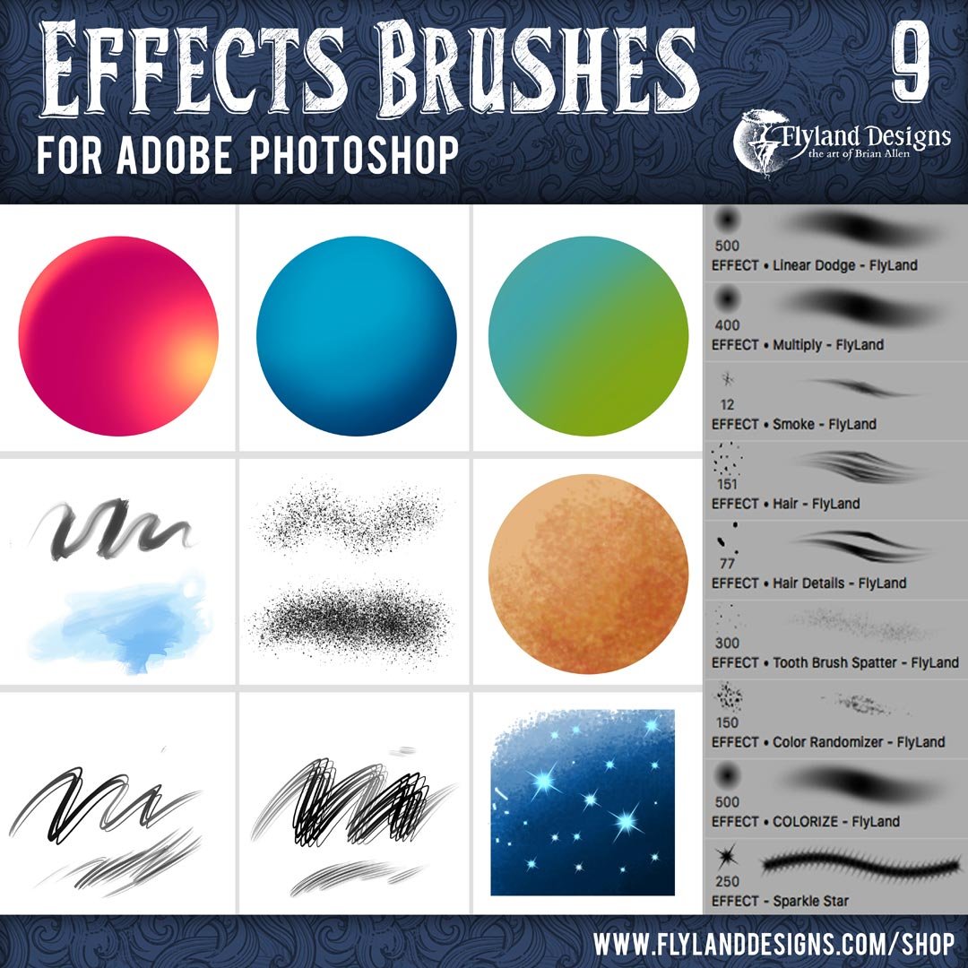 effects photoshop brushes 876