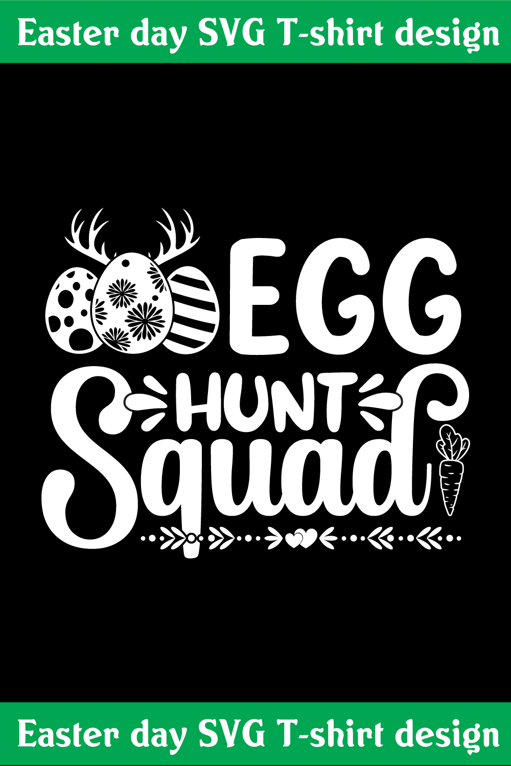 Egg hunt Squad T shirt design pinterest preview image.