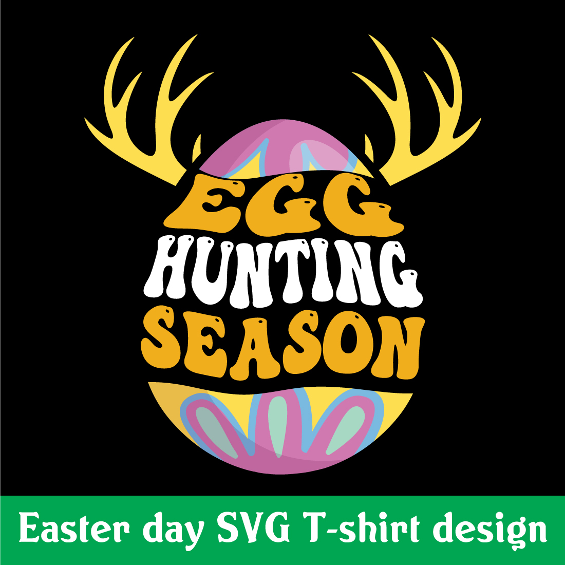 EGG hunting season Easter Day printable T-Shirt preview image.