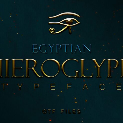 Egyptian Hieroglyph Typeface cover image.