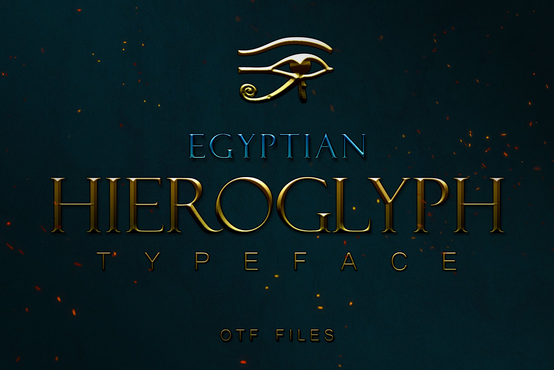 Egyptian Hieroglyph Typeface cover image.