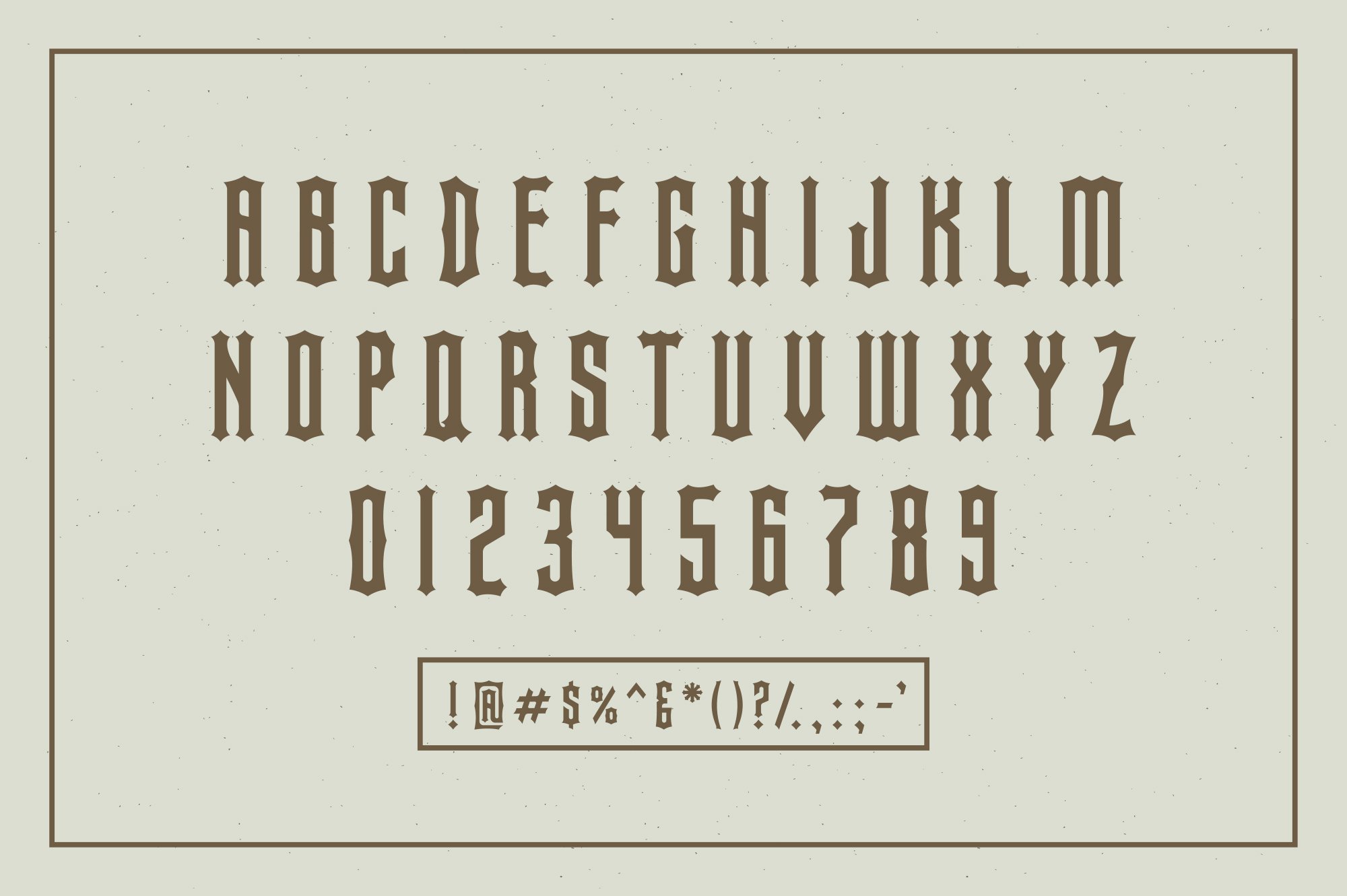 Ehrich Display Typeface preview image.