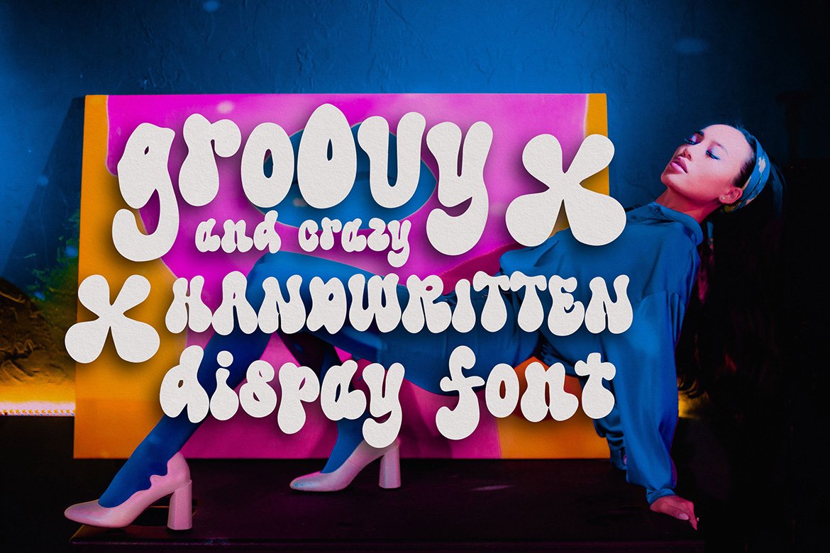 eighties party bubble retro font 06 697