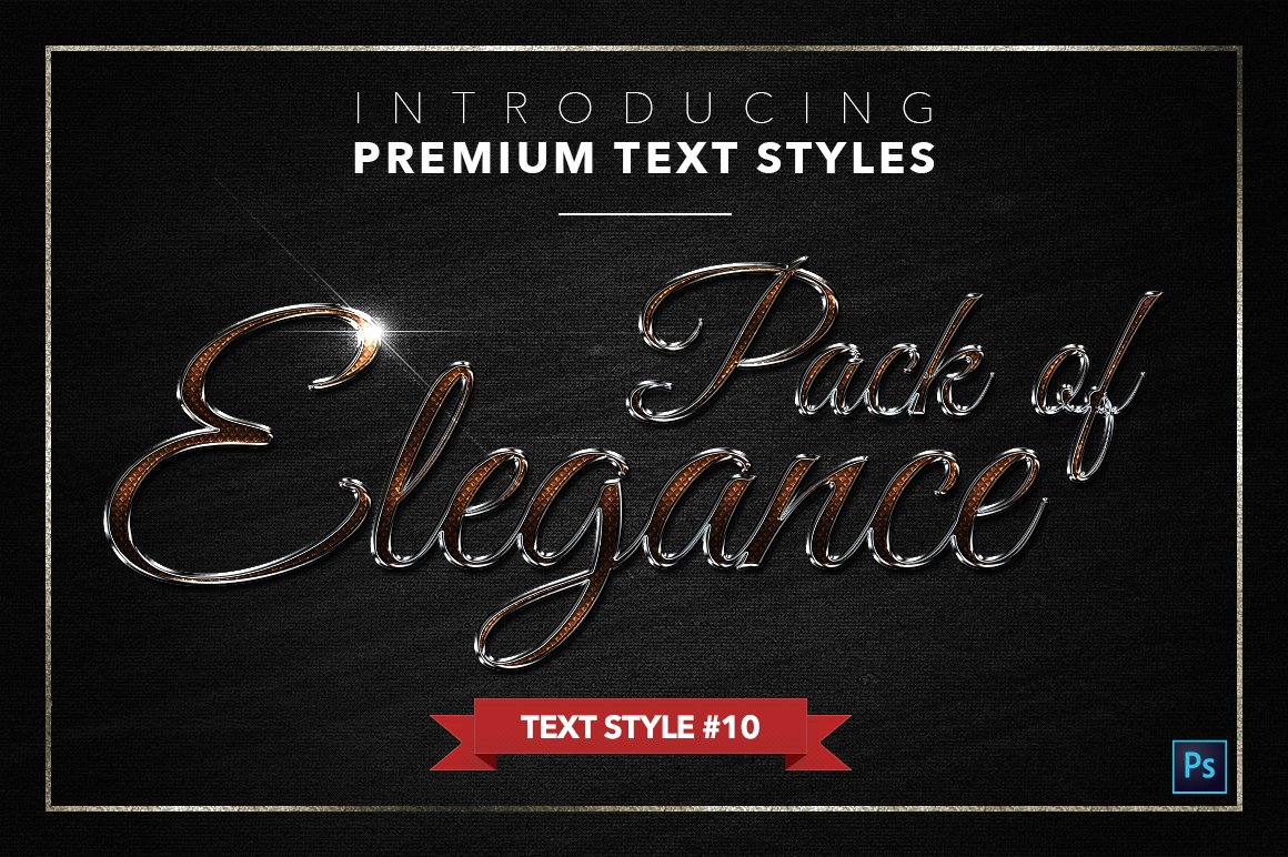 elegance text styles pack one example10 849