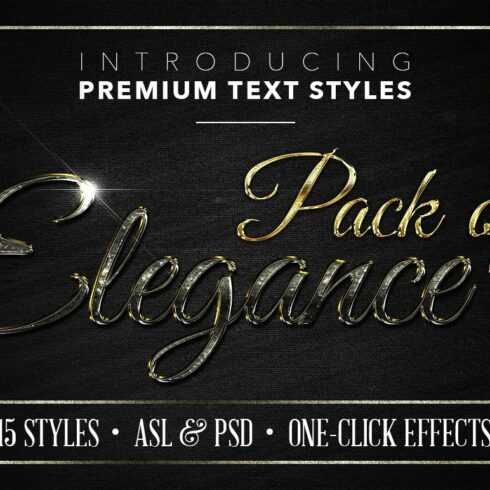 Elegance #1 - 15 Text Stylescover image.