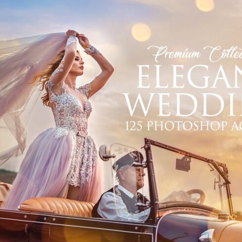 Elegant Wedding Photoshop Actionscover image.