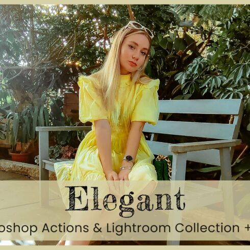 12 Elegant Photoshop actions Presetcover image.