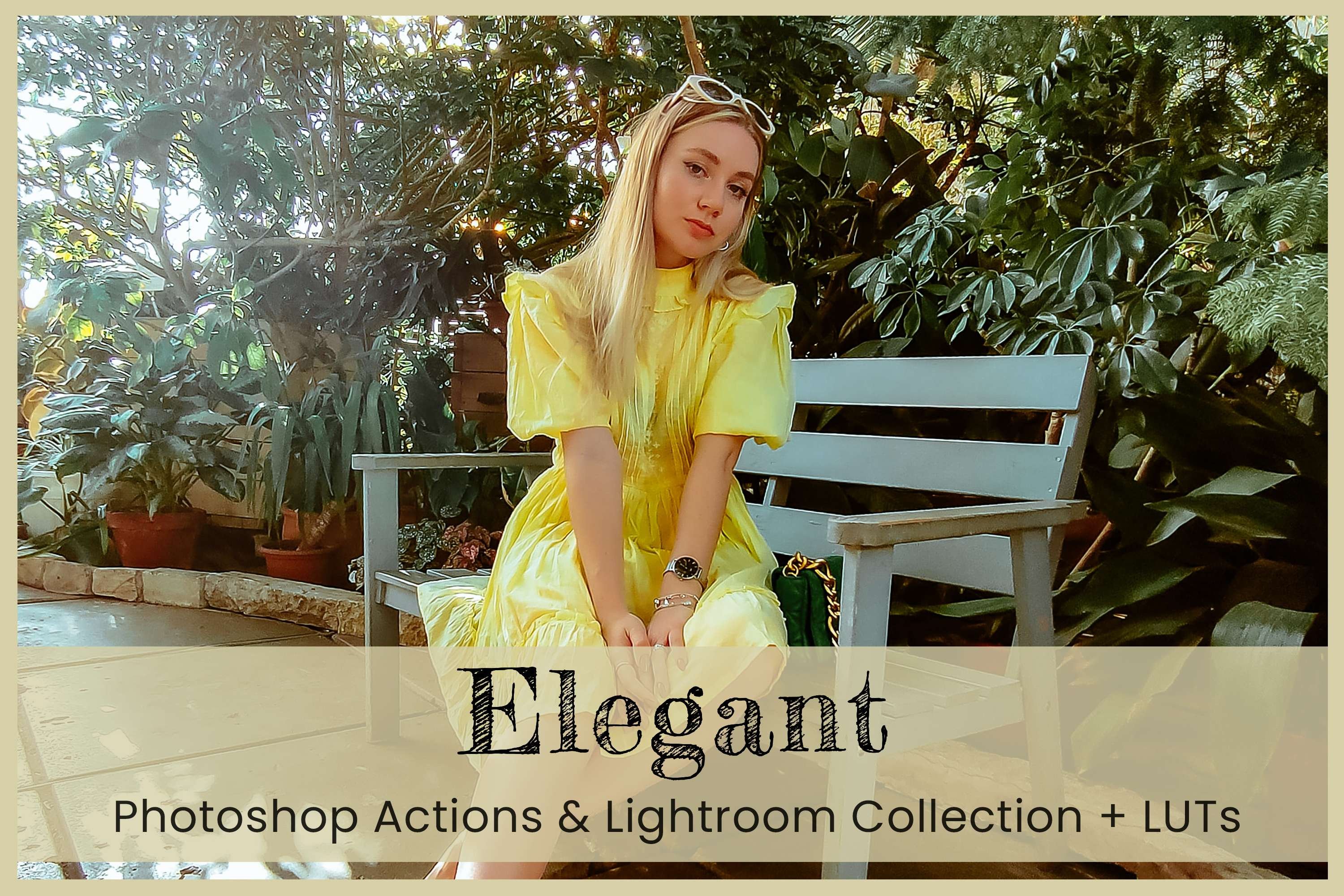 12 Elegant Photoshop actions Presetcover image.