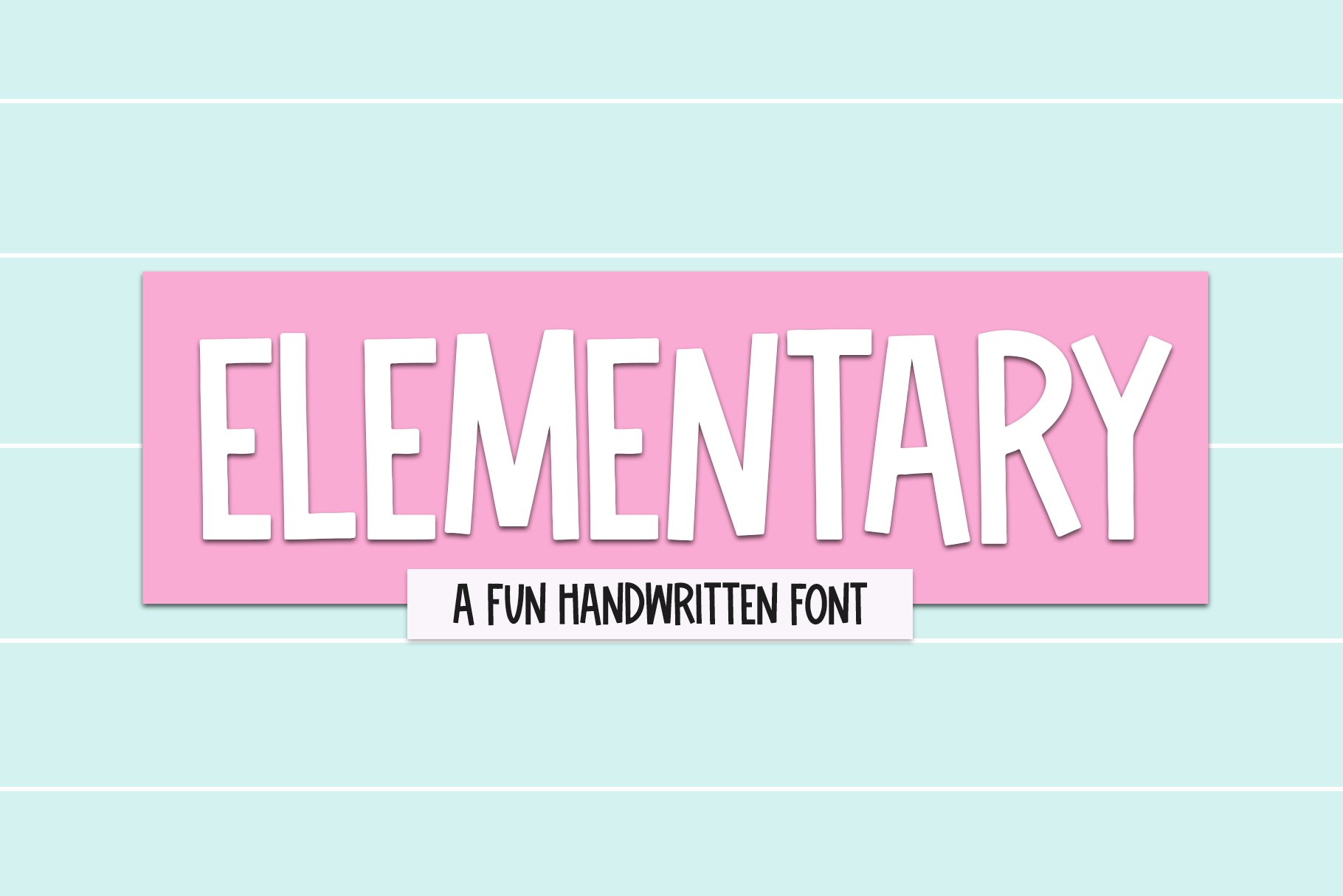 Elementary | Fun Handwritten Font cover image.