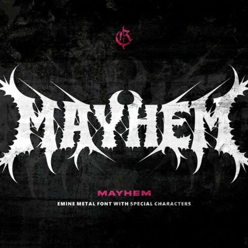 Emine Metal font (Mayhem) cover image.