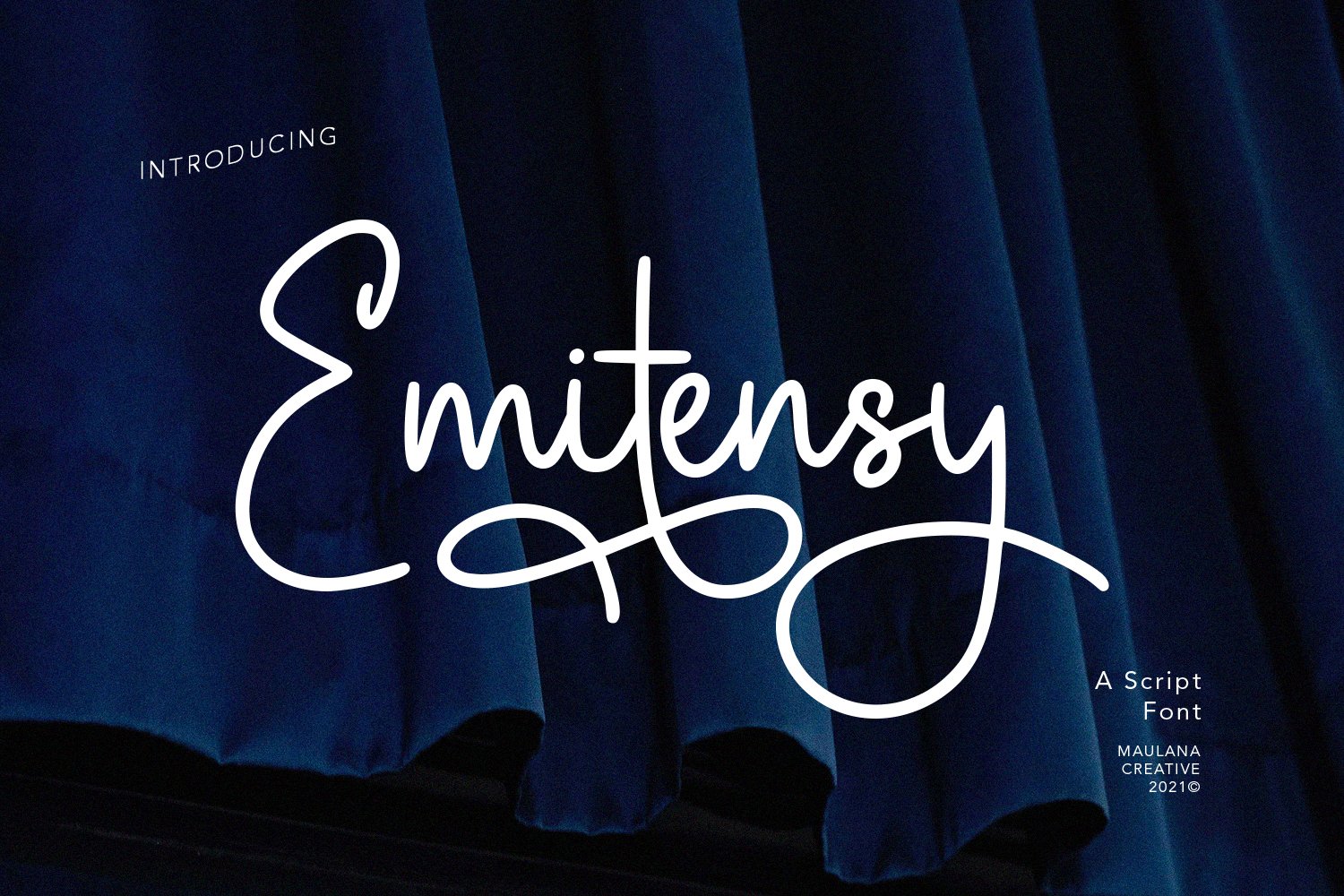 Emitensy Script Font cover image.