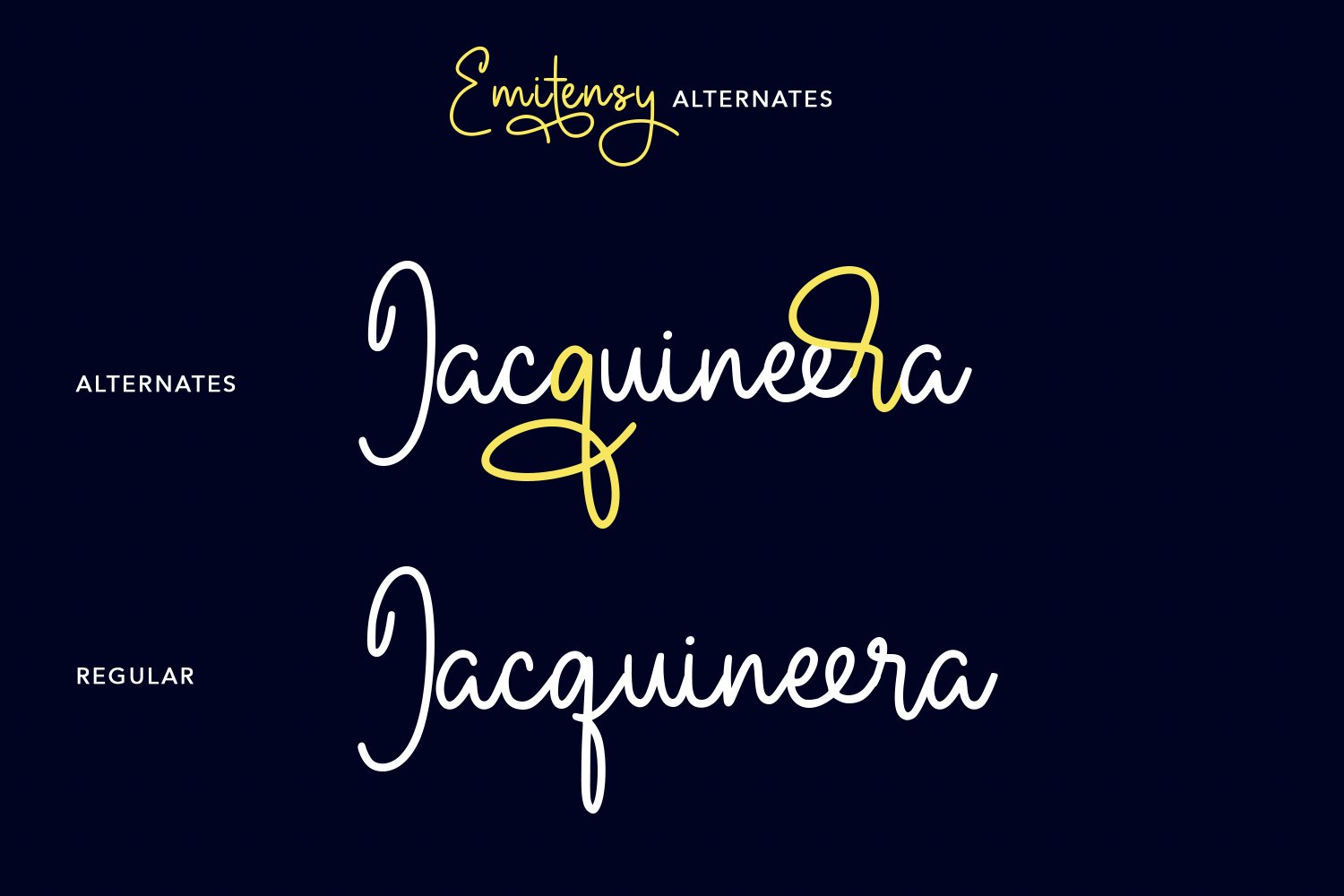 emitensy script font7 734