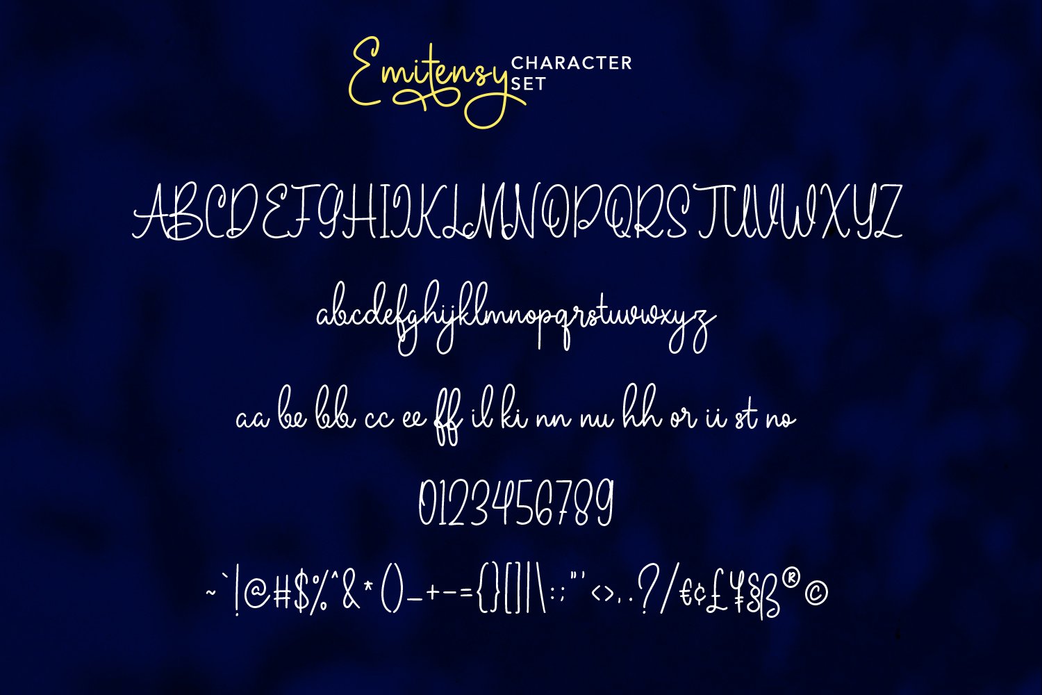 emitensy script font8 304