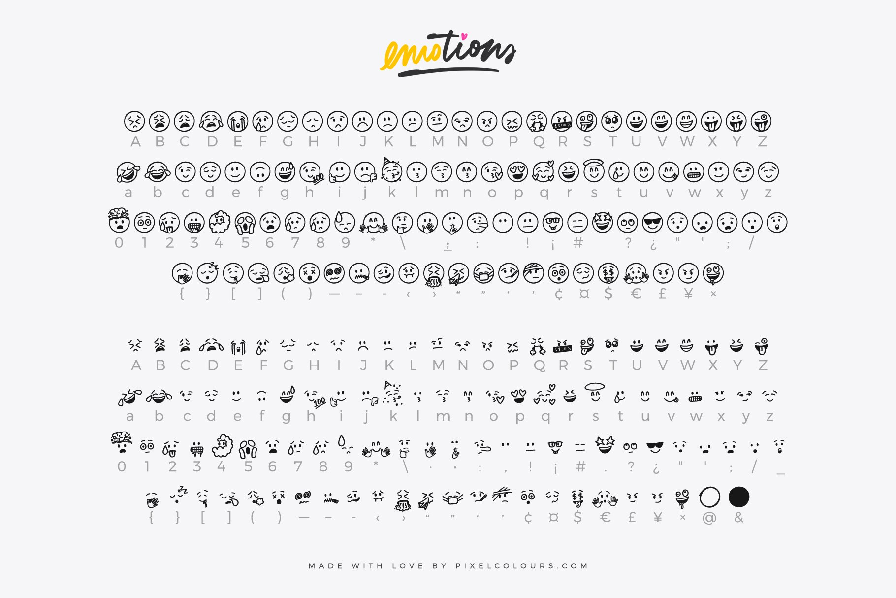 emoji emotions font 9 478