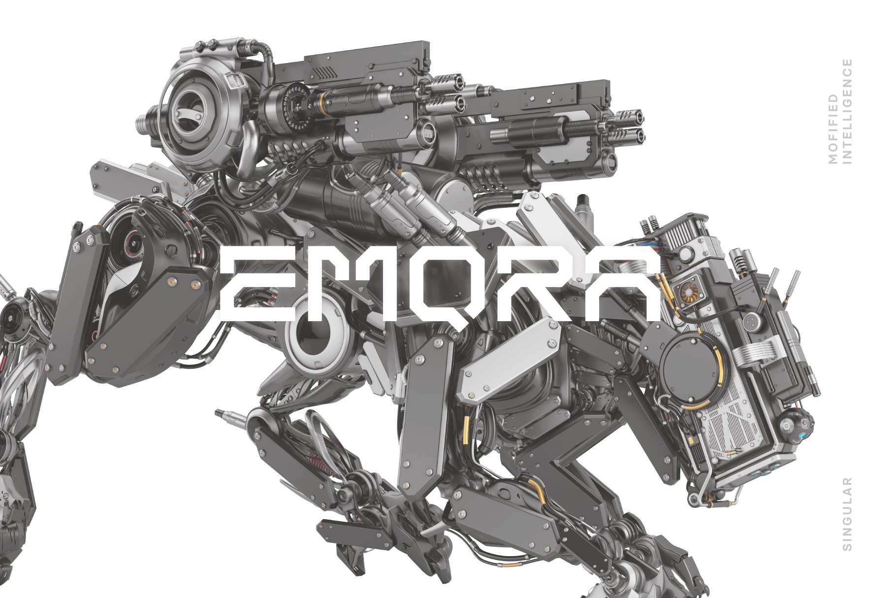 EMQRA Scifi Futuristic Font cover image.