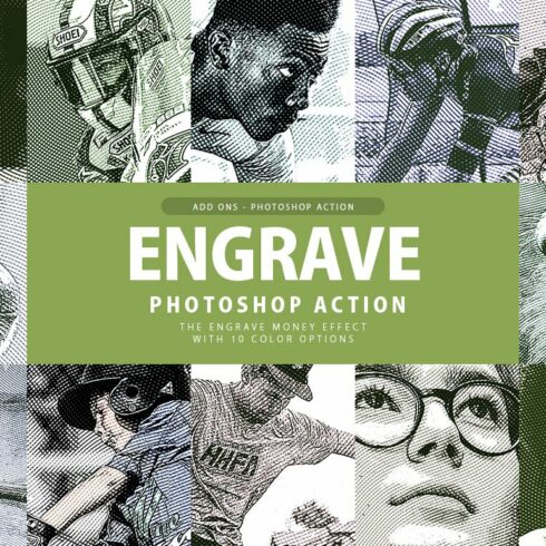 Engrave Photoshop Actioncover image.