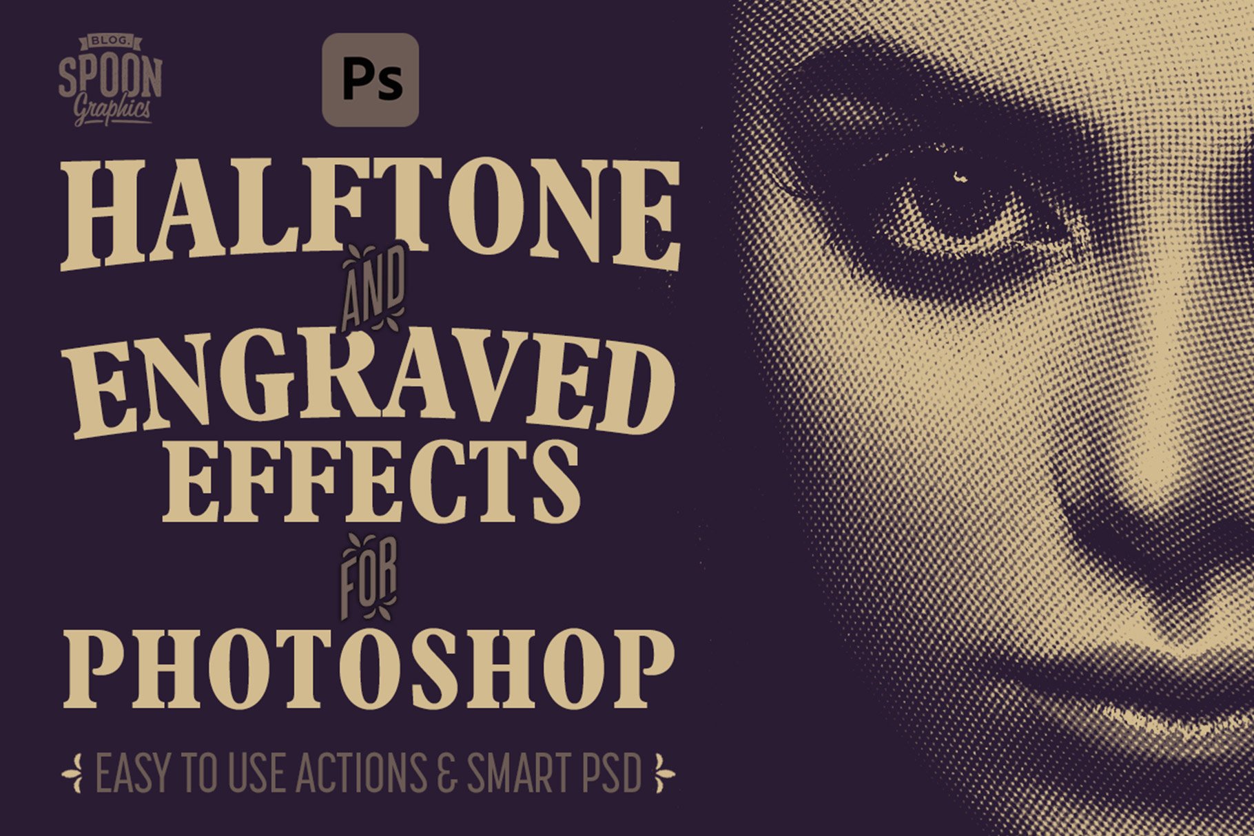 Photoshop Halftone & Engraved Effectcover image.