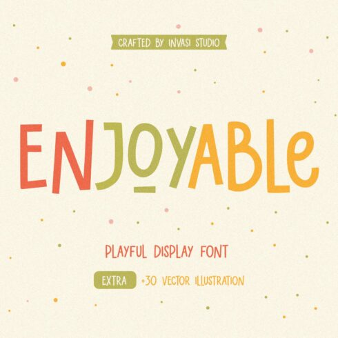 Enjoyable | Playful Font cover image.