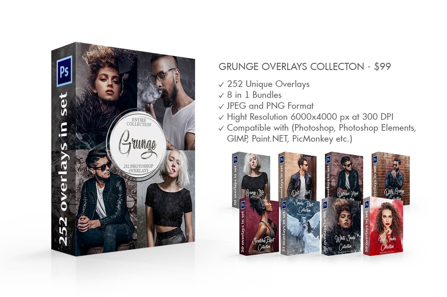 Grunge Overlays Collectionpreview image.