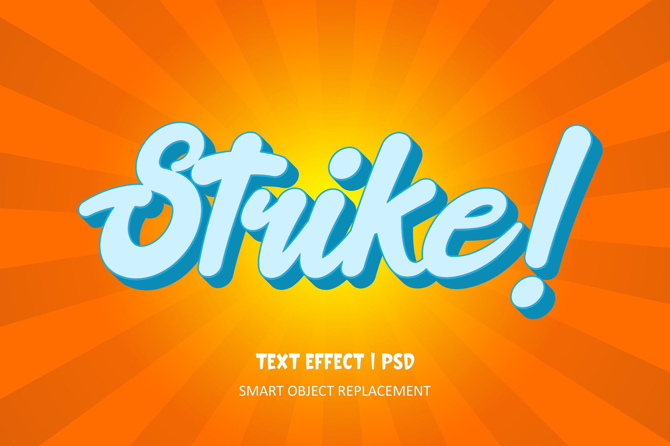 Strike Text Effect Psdcover image.