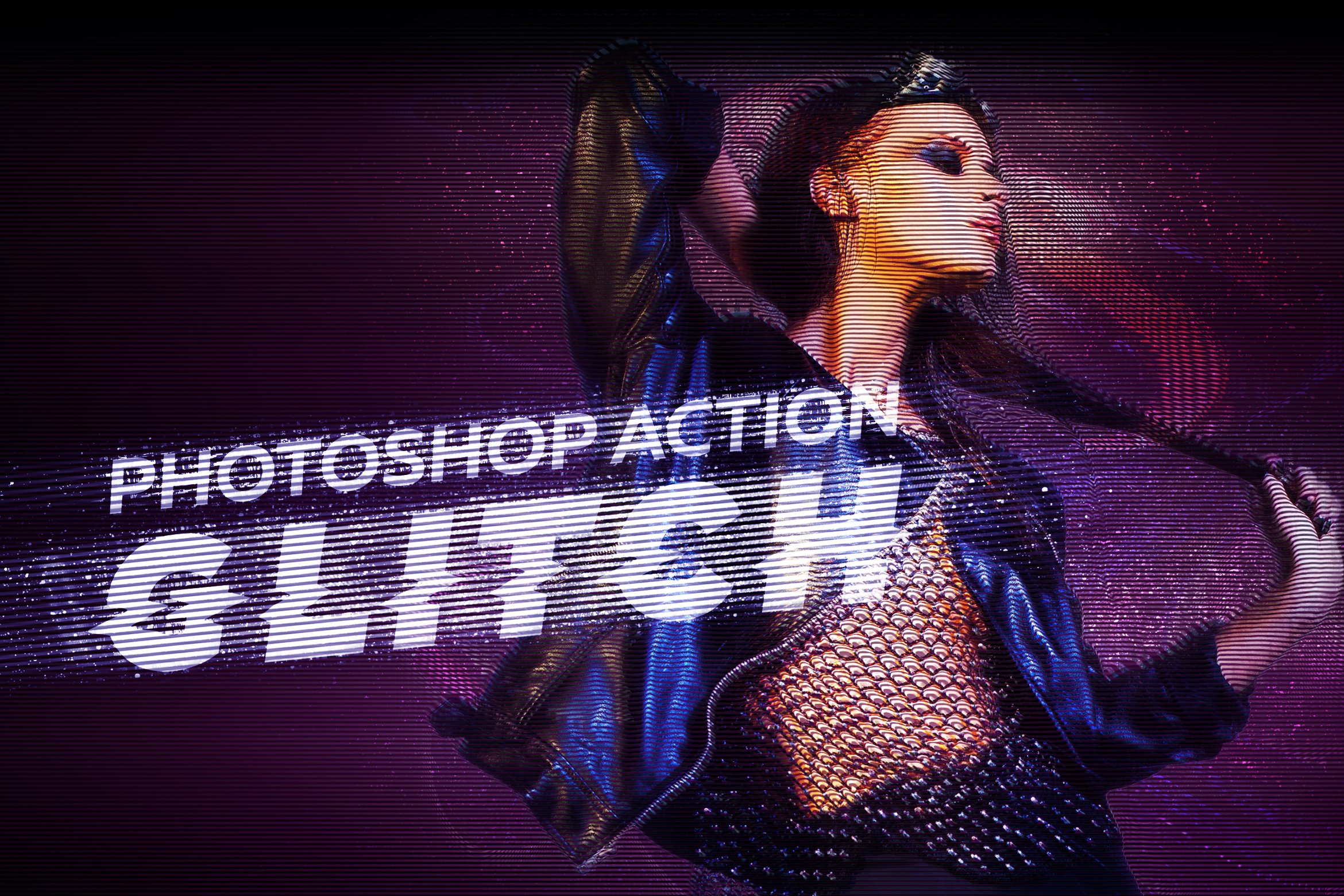 Glitch Effect - Photoshop Actioncover image.