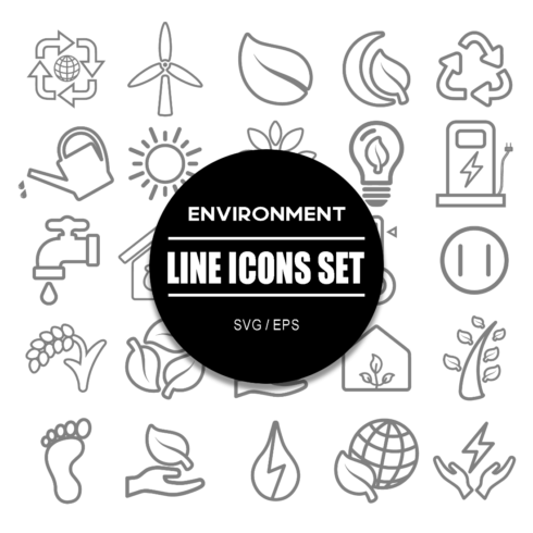 Environment Icon Set cover image.