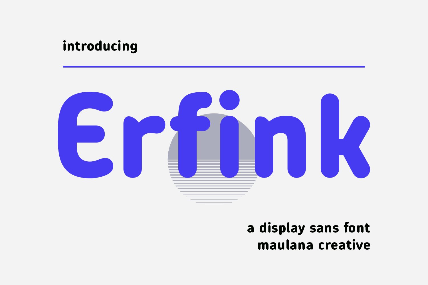 Erfink Sans Display Font cover image.