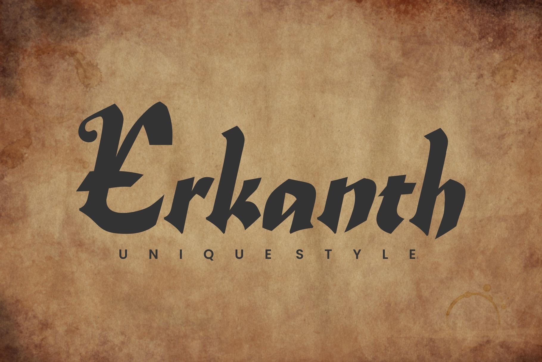 Erkanth - Blackletter Font cover image.