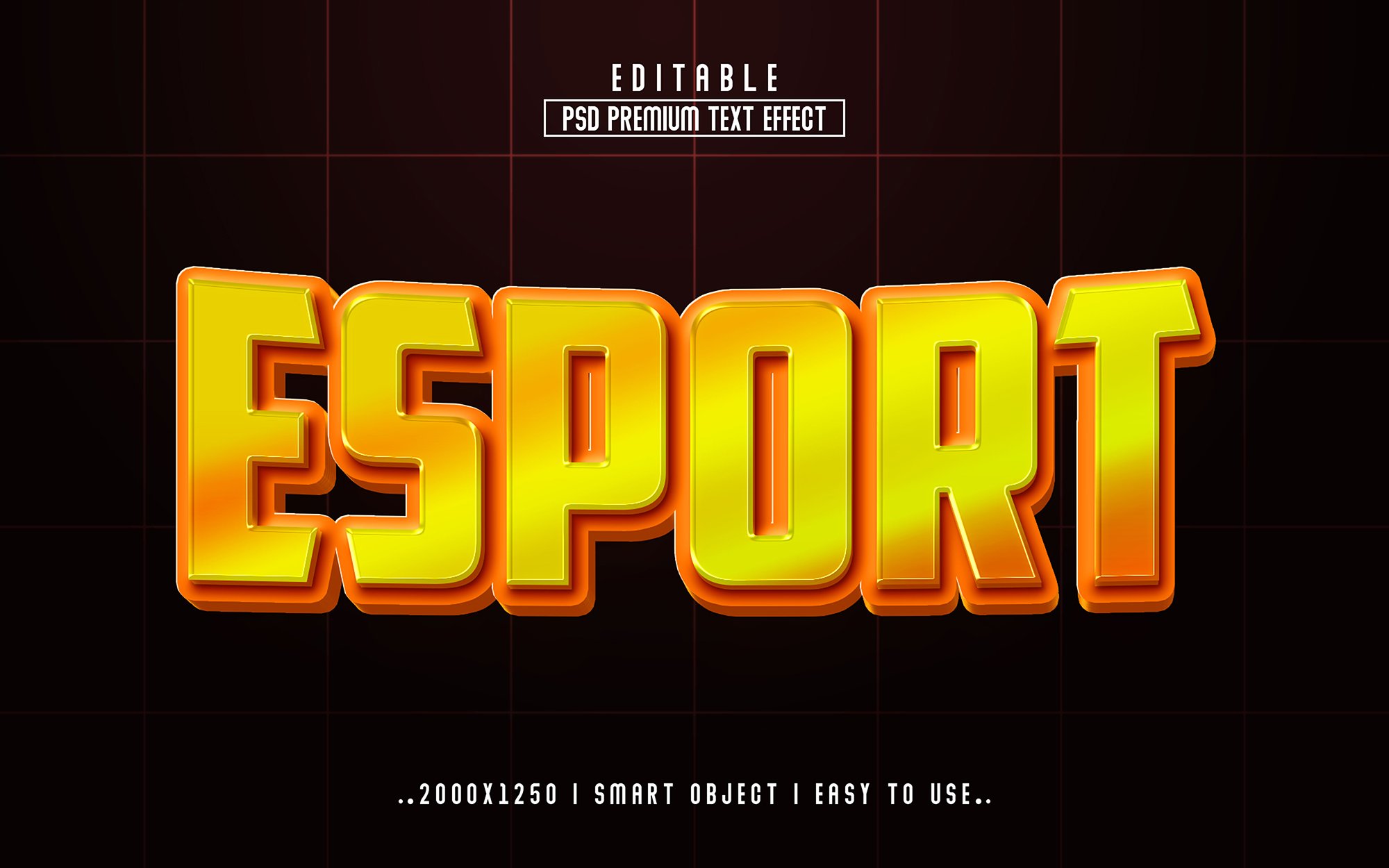 Esport 3D Editable psd Text Effectcover image.