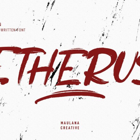 Etherus Brush Handwritten Font cover image.