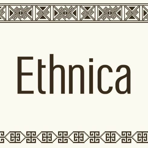 Symbol font Ethnica cover image.