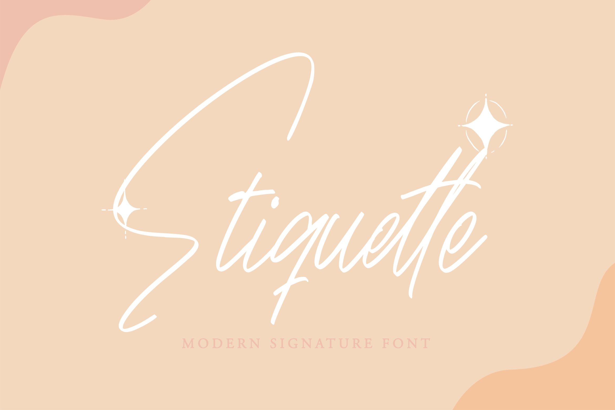 Etiquette - Modern Signature Font cover image.