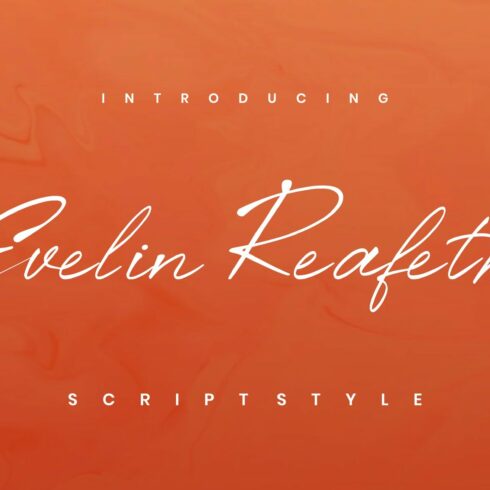 Evelin Reafeth - Script Fontcover image.