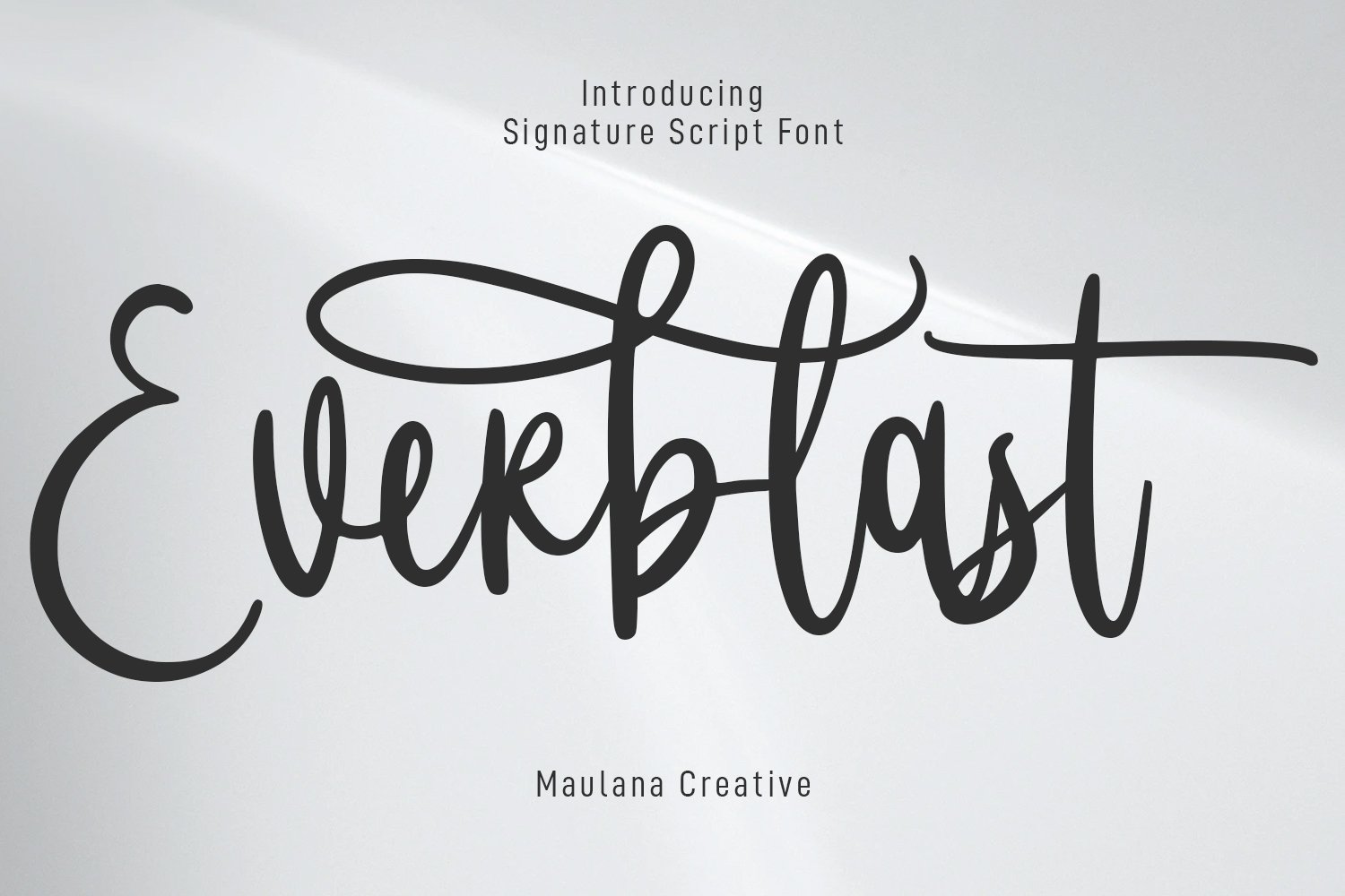 Everblast Calligraphy Script Font cover image.