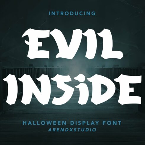 Evil Inside - Halloween Display Font cover image.