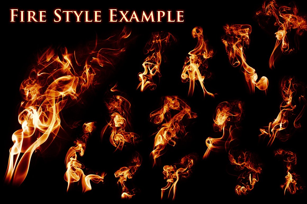22 Smoke and Fire Brushes & PNGpreview image.