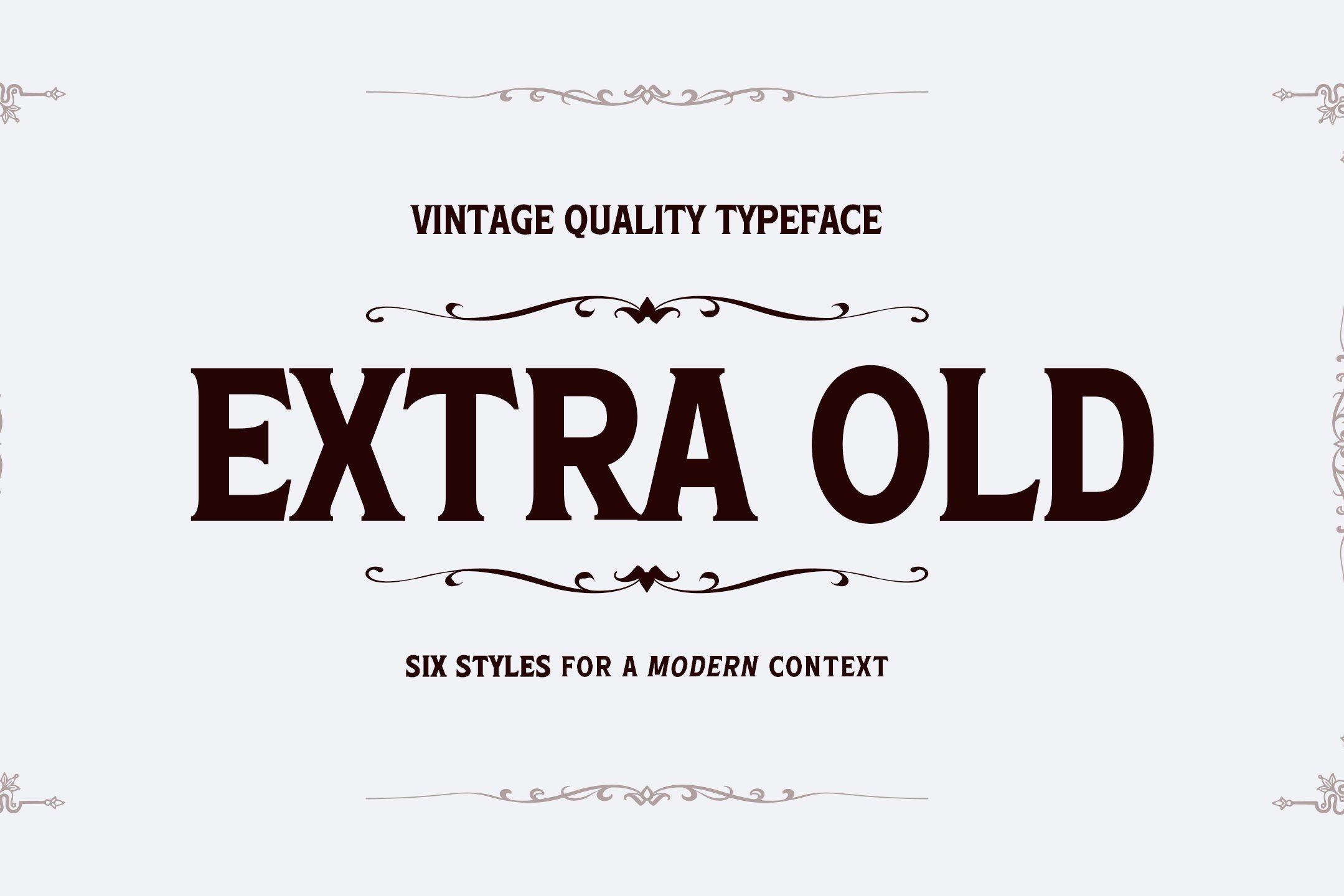 Extra Old — 6 Classic Decor Fontscover image.