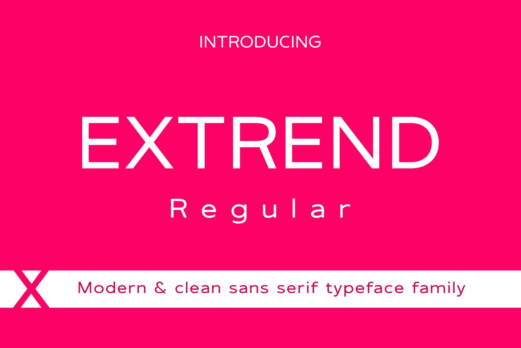 Extrend Regular - Modern Clean cover image.