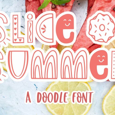 Slice of Summer, Doodle Font cover image.